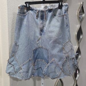 Levi's Blue Re Done Skirt
